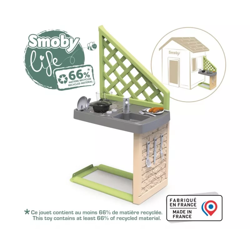Smoby Life Καλοκαιρινή Κουζίνα Ψησταριά με Αξεσουάρ