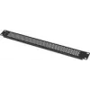 LANBERG 19 inch 1U Διάτρητη Τυφλή Πλάκα Μαύρη