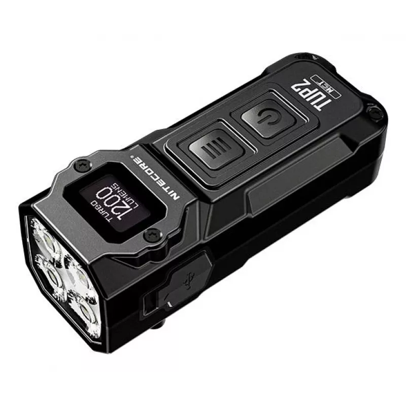 Nitecore TUP2 Φακός μπαταρίας με κρίκο κλειδιών Μαύρο 1200lm USB-C