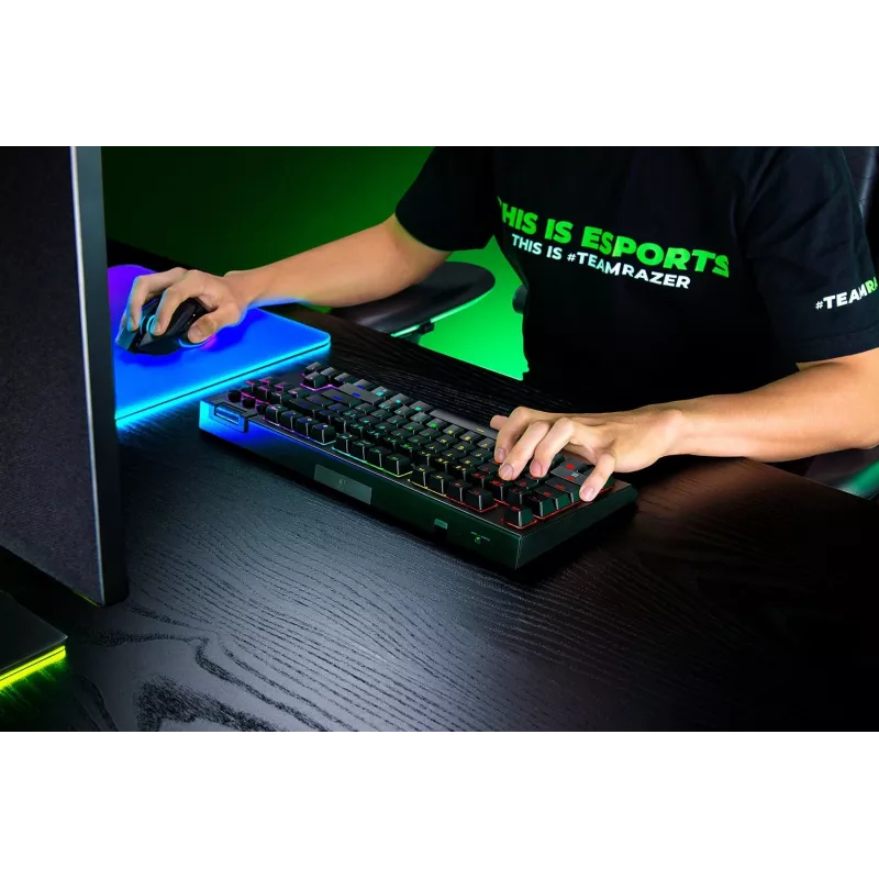 Razer BlackWidow V4 Tenkeyless HyperSpeed Orange Switch Πληκτρολόγιο - US Layout