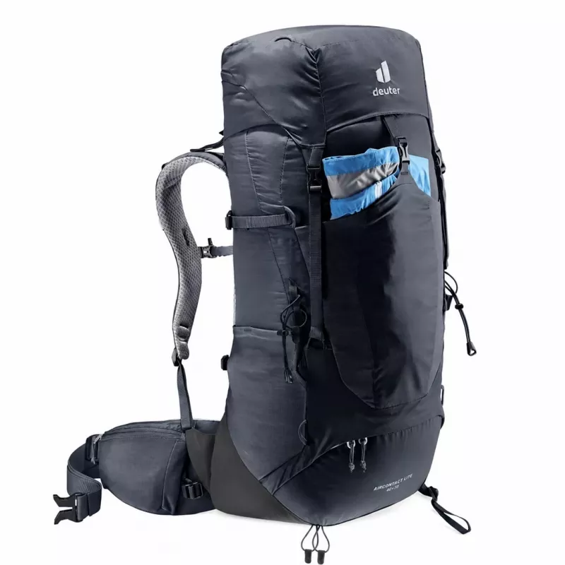 Deuter Aircontact Lite 40+10 Σακίδιο πλάτης Μαύρο/Γκρι