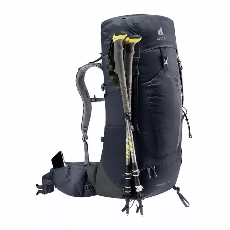 Deuter Aircontact Lite 40+10 Σακίδιο πλάτης Μαύρο/Γκρι