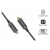 Equip USB 3.2 Gen 2 USB-C σε USB-C Active Optical καλώδιο 15m μαύρο