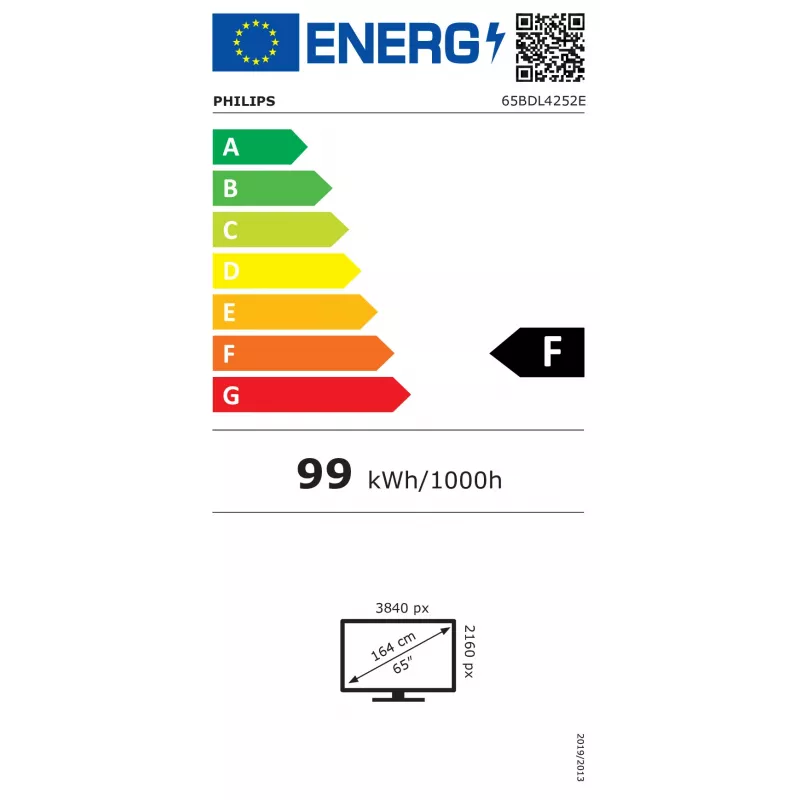 Philips 65BDL4252E 65 ίντσες 4K UHD Διαδραστική Οθόνη Digital Signage με Multi-Touch