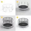 REBEL Active Trampoline PRO 15ft/457cm - Μαύρο/Μπλε