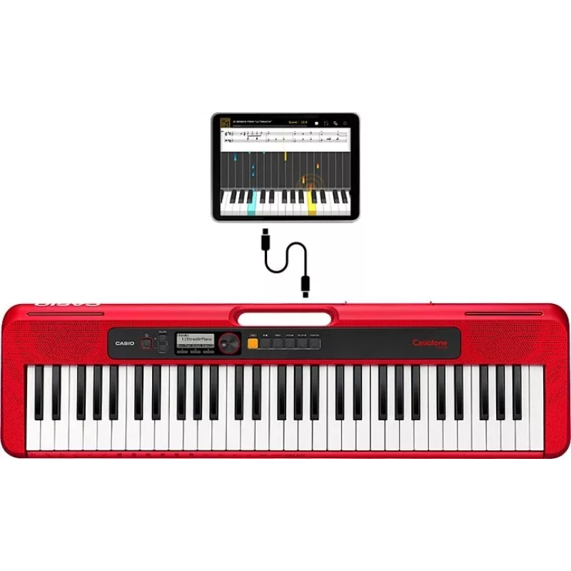 Casio CT-S200 MIDI-Keyboard 61 πλήκτρα USB Κόκκινο