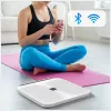 AWEI SS1 Πολυλειτουργική ζυγαριά σώματος με Bluetooth 5.0, λευκό