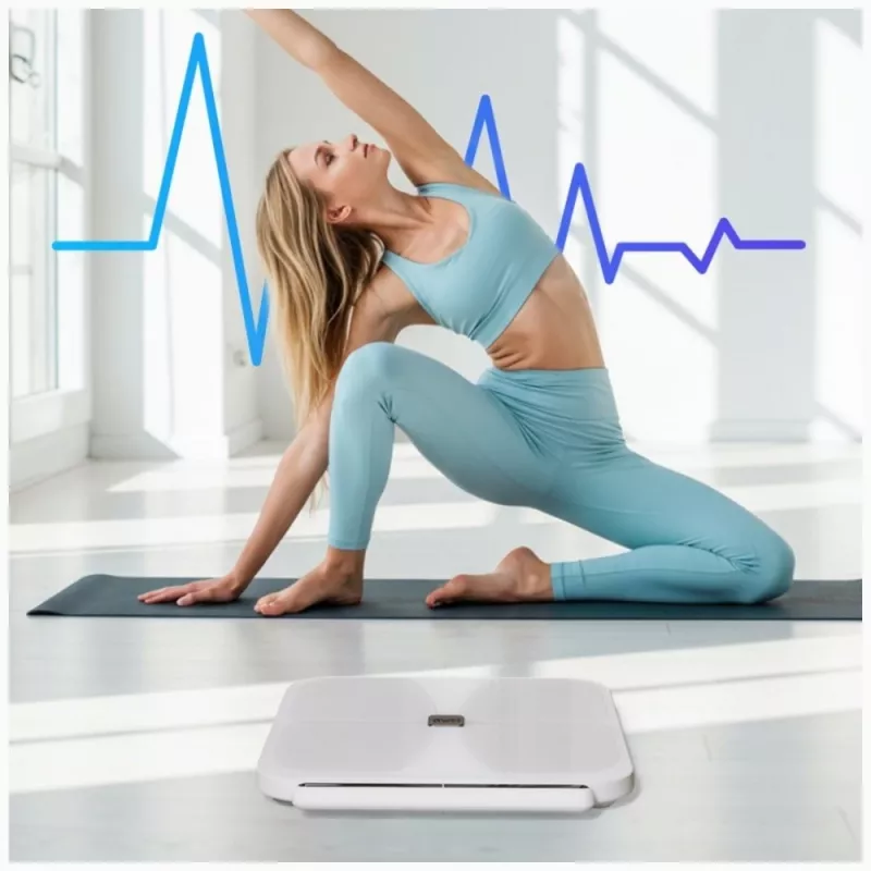 AWEI SS1 Πολυλειτουργική ζυγαριά σώματος με Bluetooth 5.0, λευκό