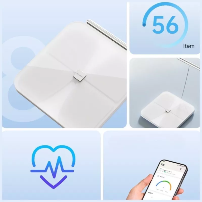 AWEI SS1 Πολυλειτουργική ζυγαριά σώματος με Bluetooth 5.0, λευκό
