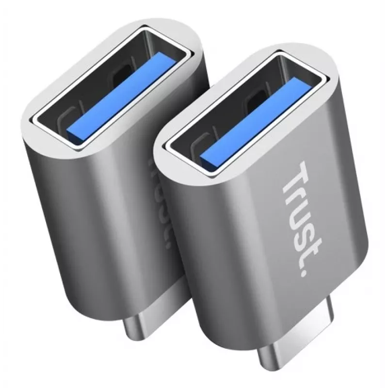 Trust Calyx Προσαρμογέας USB-C σε USB-A, συσκευασία 2 τεμ.