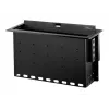 StarTech.com Dual-Module Κουτί σύνδεσης τραπεζιού συνεδριάσεων - Προσαρμόσιμο - Επίπεδο με την επιφάνεια - Μαύρο