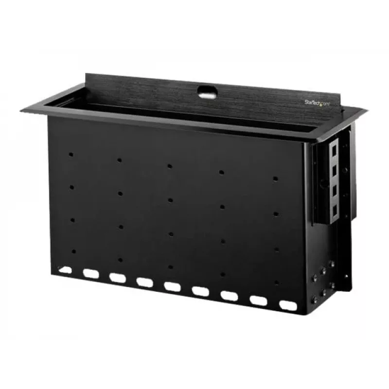 StarTech.com Dual-Module Κουτί σύνδεσης τραπεζιού συνεδριάσεων - Προσαρμόσιμο - Επίπεδο με την επιφάνεια - Μαύρο