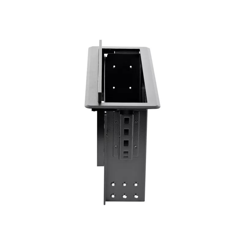 StarTech.com Dual-Module Κουτί σύνδεσης τραπεζιού συνεδριάσεων - Προσαρμόσιμο - Επίπεδο με την επιφάνεια - Μαύρο