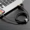 Baseus Cafule Καλώδιο Lightning σε USB-A 1m Μαύρο/Χρυσό
