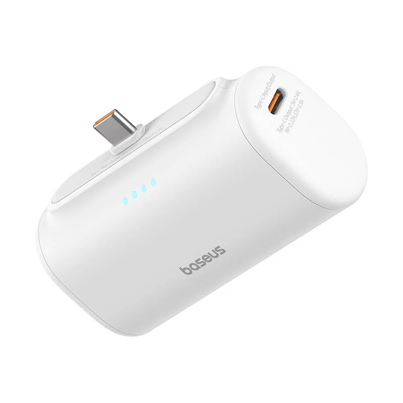 Baseus Compact 5000mAh 20W USB-C Power Bank Λευκό