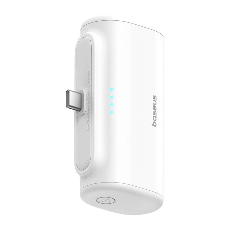 Baseus Compact 5000mAh 20W USB-C Power Bank Λευκό