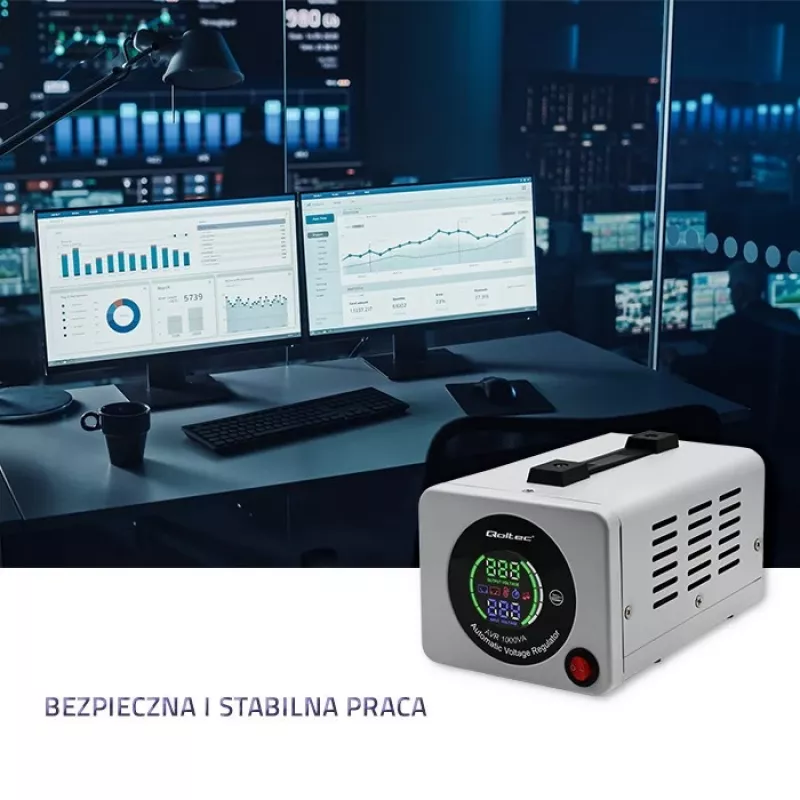Qoltec 50723 Σταθεροποιητής Τάσης AVR 1000VA