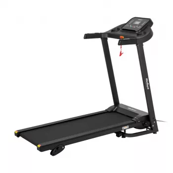REBEL ACTIVE RBA-1001 Πτυσσόμενος Ηλεκτρικός Διάδρομος με Οθόνη LCD, 12 Προγράμματα, 12 km/h, Ασημί/Μαύρο