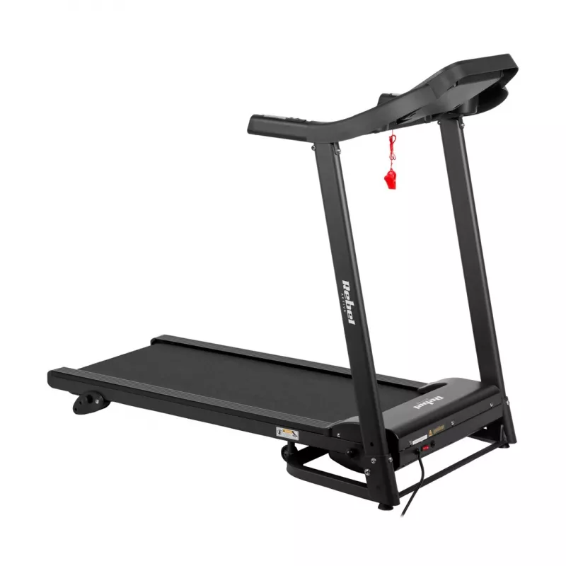 REBEL ACTIVE RBA-1001 Πτυσσόμενος Ηλεκτρικός Διάδρομος με Οθόνη LCD, 12 Προγράμματα, 12 km/h, Ασημί/Μαύρο