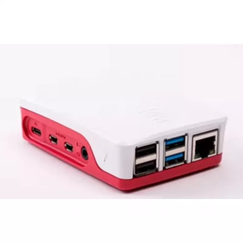 Raspberry Pi 4 θήκη κόκκινο/λευκό επίσημη προστατευτική θήκη