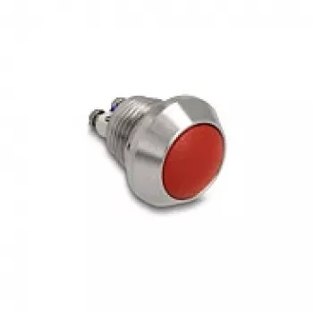 Delock μπουτόν για τοποθέτηση σε πίνακα 12 mm 2 x σύνδεση βίδας κόκκινο