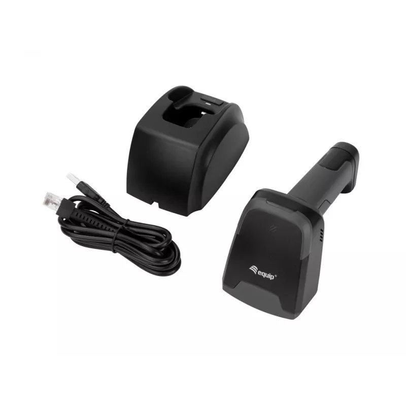Equip σαρωτής barcode 2D Laser ασύρματος/2.4GHz+BT+USB γκρι