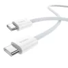 Baseus Superior Καλώδιο δεδομένων USB C σε USB C 1 m 30 W Λευκό