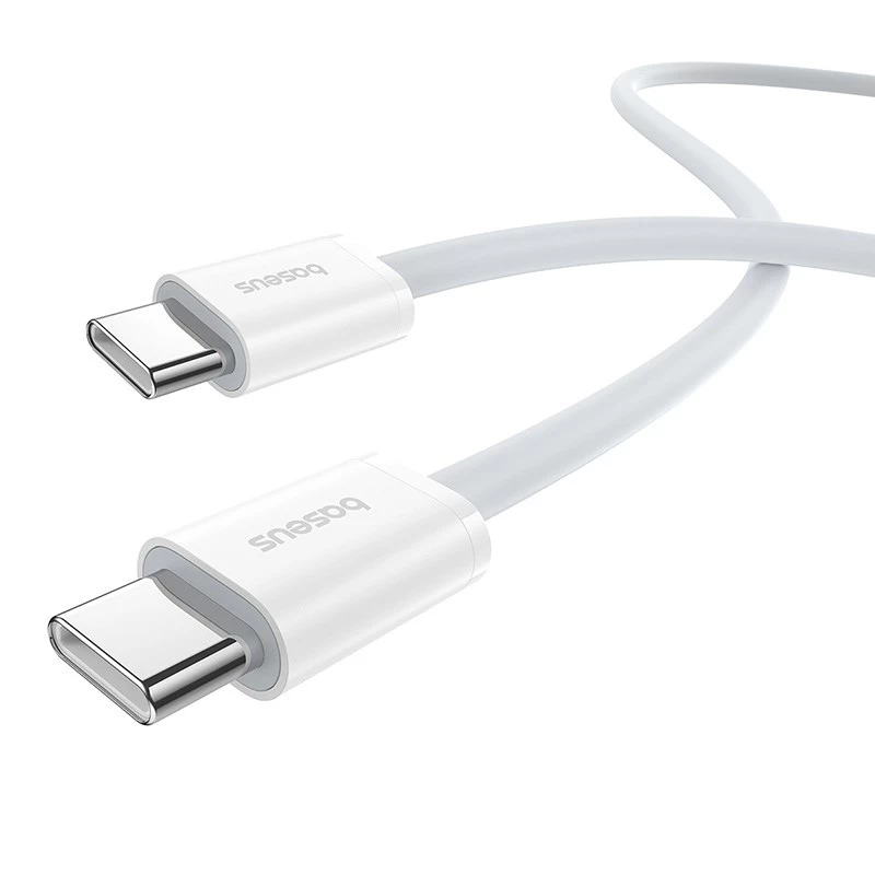 Baseus Superior Καλώδιο δεδομένων USB C σε USB C 1 m 30 W Λευκό