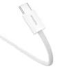 Baseus Superior Καλώδιο δεδομένων USB C σε USB C 1 m 30 W Λευκό