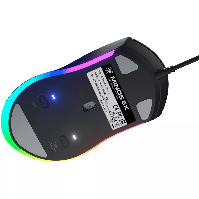 COUGAR MINOS EX RGB ενσύρματο ποντίκι gaming, μαύρο