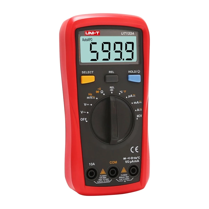 Uni-T UT133A Φορητό ψηφιακό πολύμετρο 6000 Counts True RMS Auto Ranging