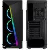 Aerocool Shard Midi-Tower με Tempered Glass Black
