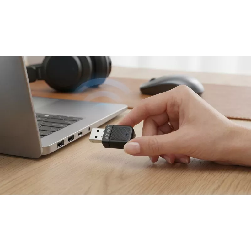 Savio BT-070 USB WLAN 6 και Bluetooth 5.4 Προσαρμογέας