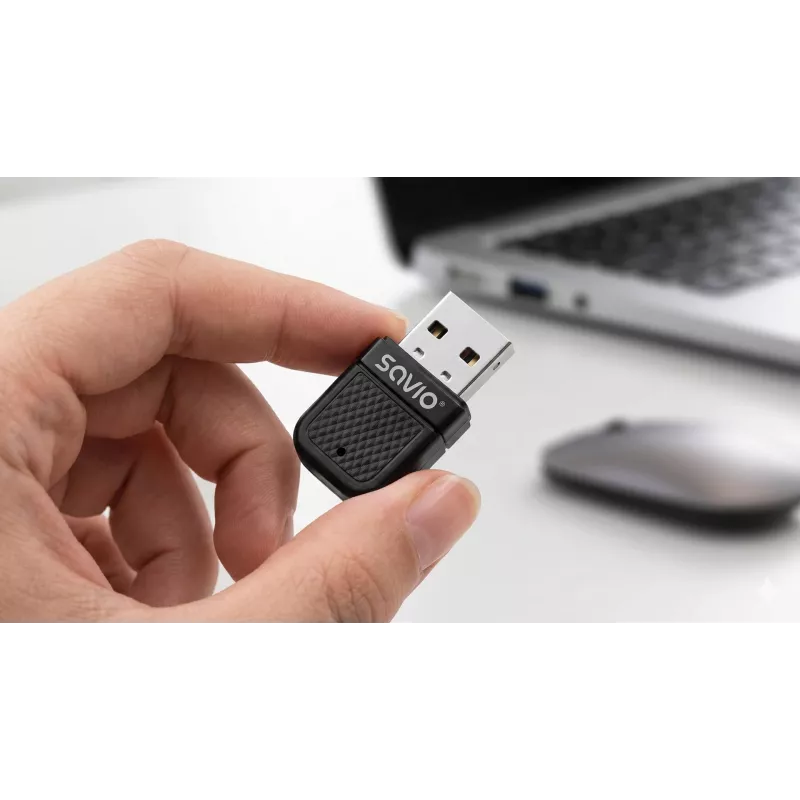 Savio BT-070 USB WLAN 6 και Bluetooth 5.4 Προσαρμογέας