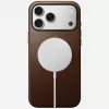 NOMAD Modern Leather Case για iPhone 17 Pro Max, Horween Δέρμα, Rustic Brown, MagSafe-compatible