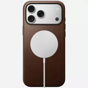 NOMAD Modern Leather Case για iPhone 17 Pro Max, Horween Δέρμα, Rustic Brown, MagSafe-compatible