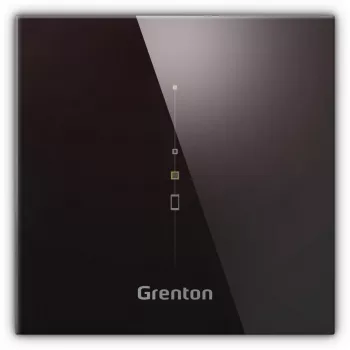 GRENTON Πάνελ Πολλαπλών Αισθητήρων - Θερμοκρασία, Υγρασία, Ατμοσφαιρική Πίεση, Ήχος, Φως, CO2, TVOC, IR/TF-Bus, Μαύρο Γυαλί