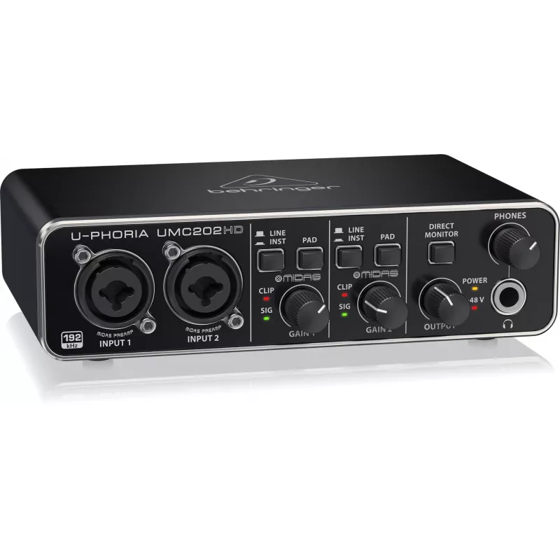 Behringer UMC202HD USB Κάρτα Ήχου με MIDAS Preamps