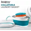 Beldray LA034816TQFEU7 Πτυσσόμενο Καλάθι Απλύτων, Λευκό/Mint