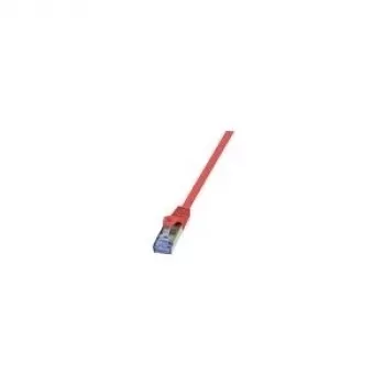 LogiLink PrimeLine Cat.6A S/FTP PIMF Καλώδιο Patch 0,25m Κόκκινο