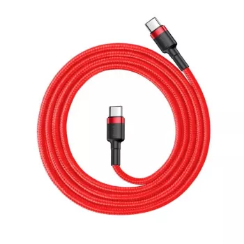 Baseus Cafule Καλώδιο USB-C σε USB-C 60W 1m Κόκκινο