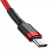 Baseus Cafule Καλώδιο USB-C σε USB-C 60W 1m Κόκκινο