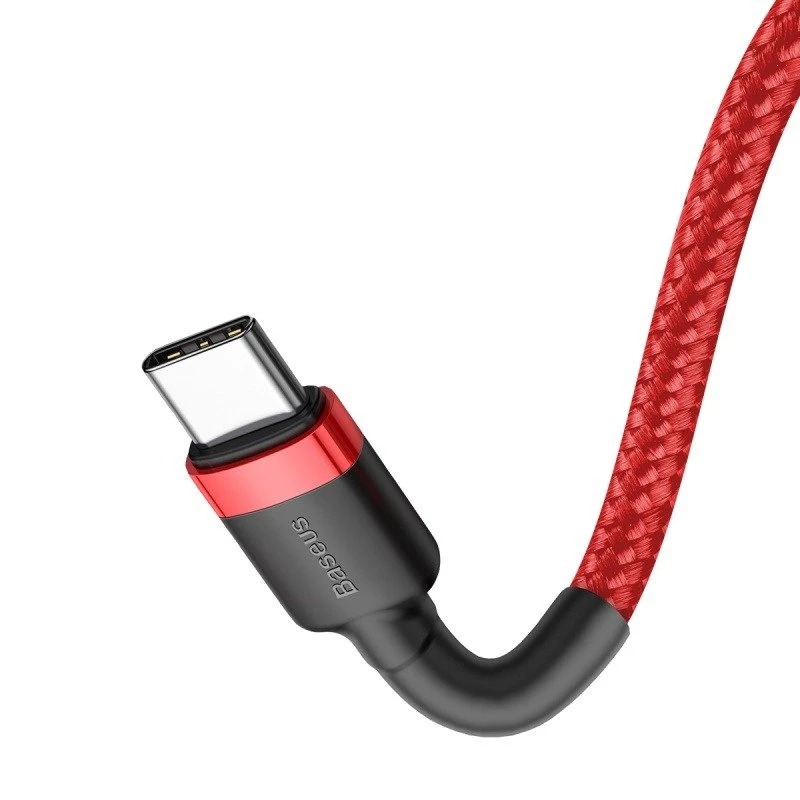 Baseus Cafule Καλώδιο USB-C σε USB-C 60W 1m Κόκκινο