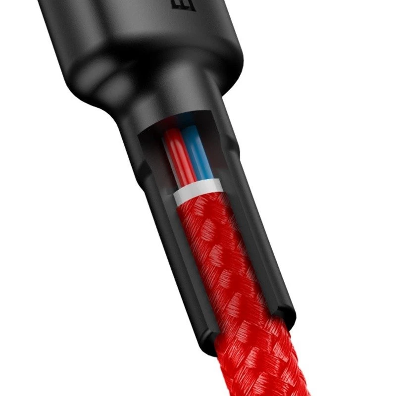 Baseus Cafule Καλώδιο USB-C σε USB-C 60W 1m Κόκκινο