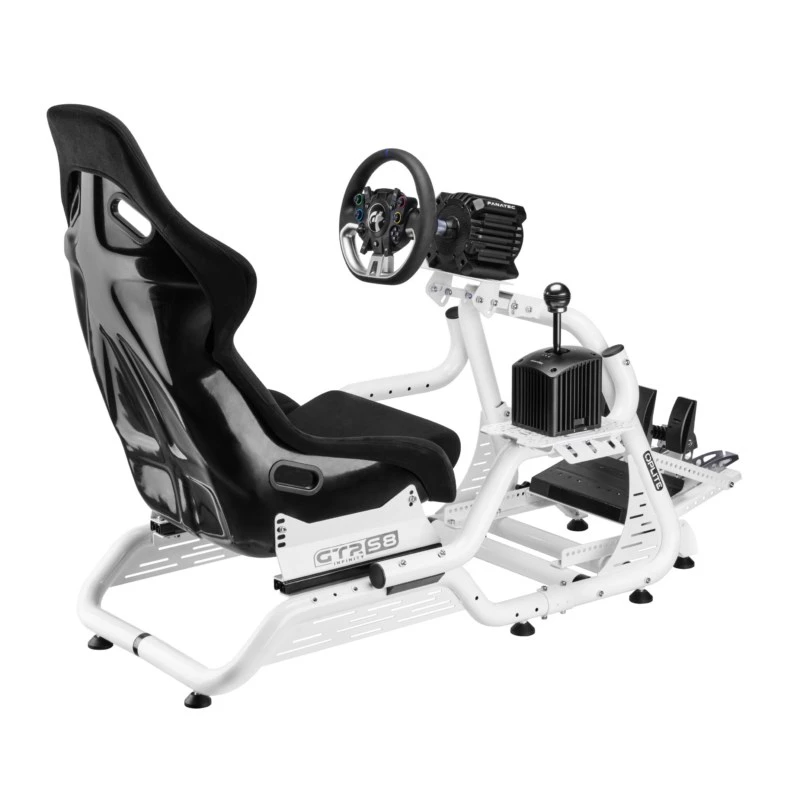 OPLITE Cockpit GTR S8 Infinity Force White Προσομοιωτής Αγώνων Cockpit