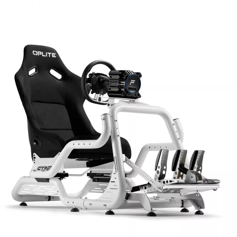 OPLITE Cockpit GTR S8 Infinity Force White Προσομοιωτής Αγώνων Cockpit