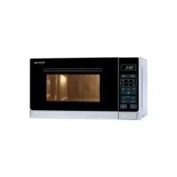 Sharp R-242 INW Φούρνος Μικροκυμάτων Solo 20L 800W Ασημί