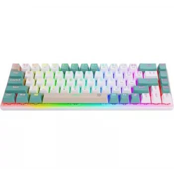 Defender VEXX GK-084 μηχανικό πληκτρολόγιο gaming, διάταξη 75%, διακόπτες Outemu Red, λευκό