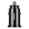 Baseus Κυκλικός Φορτιστής Αυτοκινήτου 2xUSB QC3.0 5A 30W (Μαύρο)