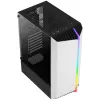 Aerocool Bionic V1 Midi-Tower, RGB, Tempered Glass - Μαύρο/Λευκό